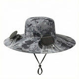 DS BS Solar Fan Hat with Dual Cooling, USB Rechargeable for Fishing , Outdoor