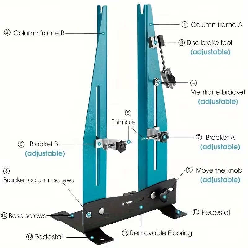 DS BS Bicycle Wheel Truing Stand High Carbon Steel Maintenance Rack