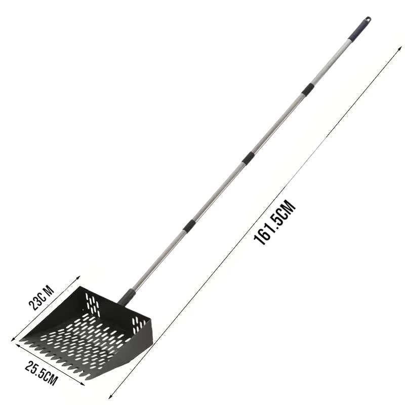 DS BS Metal Garden Spade Shovel Carbon Steel Head for Backyard Digging