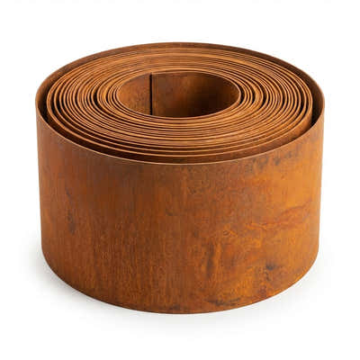 DS BS Garden Edging Flexible Rusty Metal Landscape Border - 5m