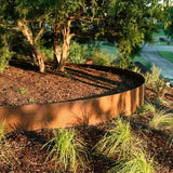DS BS Garden Edging Flexible Rusty Metal Landscape Border - 5m