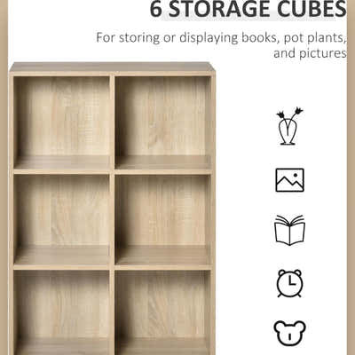 DS BS 6 Cubes Storage Bookcase Organizer