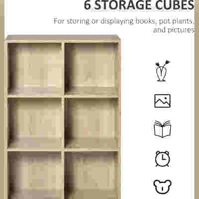 DS BS 6 Cubes Storage Bookcase Organizer