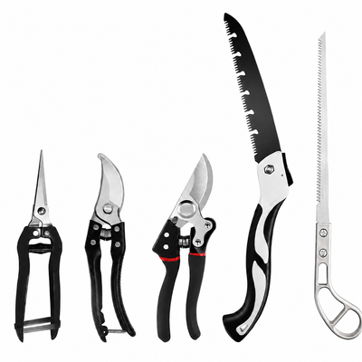 DS BS 5-Piece Gardening Tool Set | Black + Steel Color