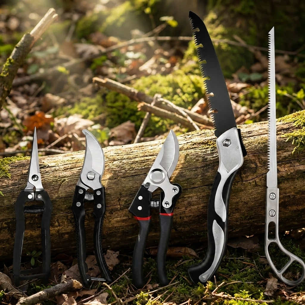 DS BS 5-Piece Gardening Tool Set | Black + Steel Color