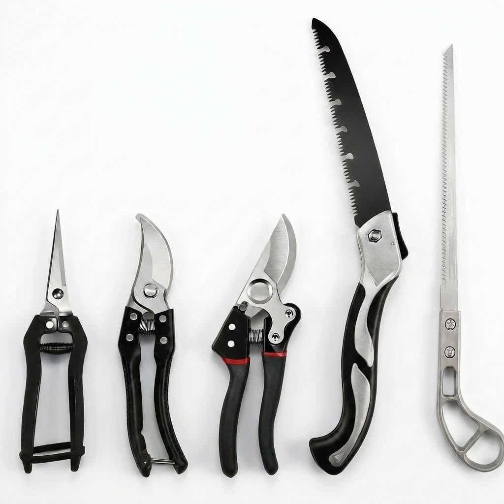 DS BS 5-Piece Gardening Tool Set | Black + Steel Color