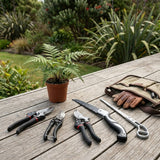 DS BS 5-Piece Gardening Tool Set | Black + Steel Color