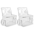 DS BS 2-Pack Clear Storage Bags | Cream White, Large