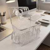 DS BS 2-Pack Clear Storage Bags | Cream White, Large