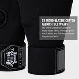 DS BS Half Finger Gel Boxing Hand Wraps | Black