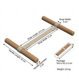 DS BS Professional Natural Wood Fitness Stretching Band
