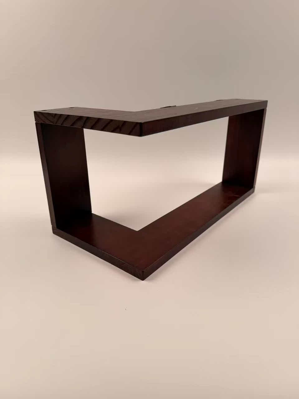 DS BS Corner Floating Shelves | Walnut color