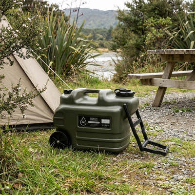 DS BS Wheeled Camping Water Jug | Green