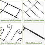 DS BS 4 Pcs Metal Garden Trellis for Climbing Plants