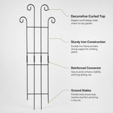 DS BS 4 Pcs Metal Garden Trellis for Climbing Plants