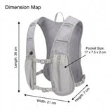 DS BS Running Hydration Vest Backpack | Light Gray