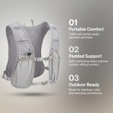 DS BS Running Hydration Vest Backpack | Light Gray