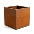 DS BS Square Corten Steel Planter Box | Rusted finish
