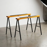 DS BS 2-Piece Sawhorse Support Frame | Yellow & Black