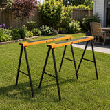 DS BS 2-Piece Sawhorse Support Frame | Yellow & Black