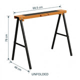 DS BS 2-Piece Sawhorse Support Frame | Yellow & Black