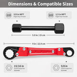 DS BS Plumbing Tools Angle Stop Wrench Kit