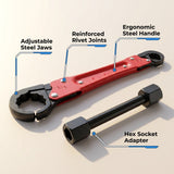 DS BS Plumbing Tools Angle Stop Wrench Kit