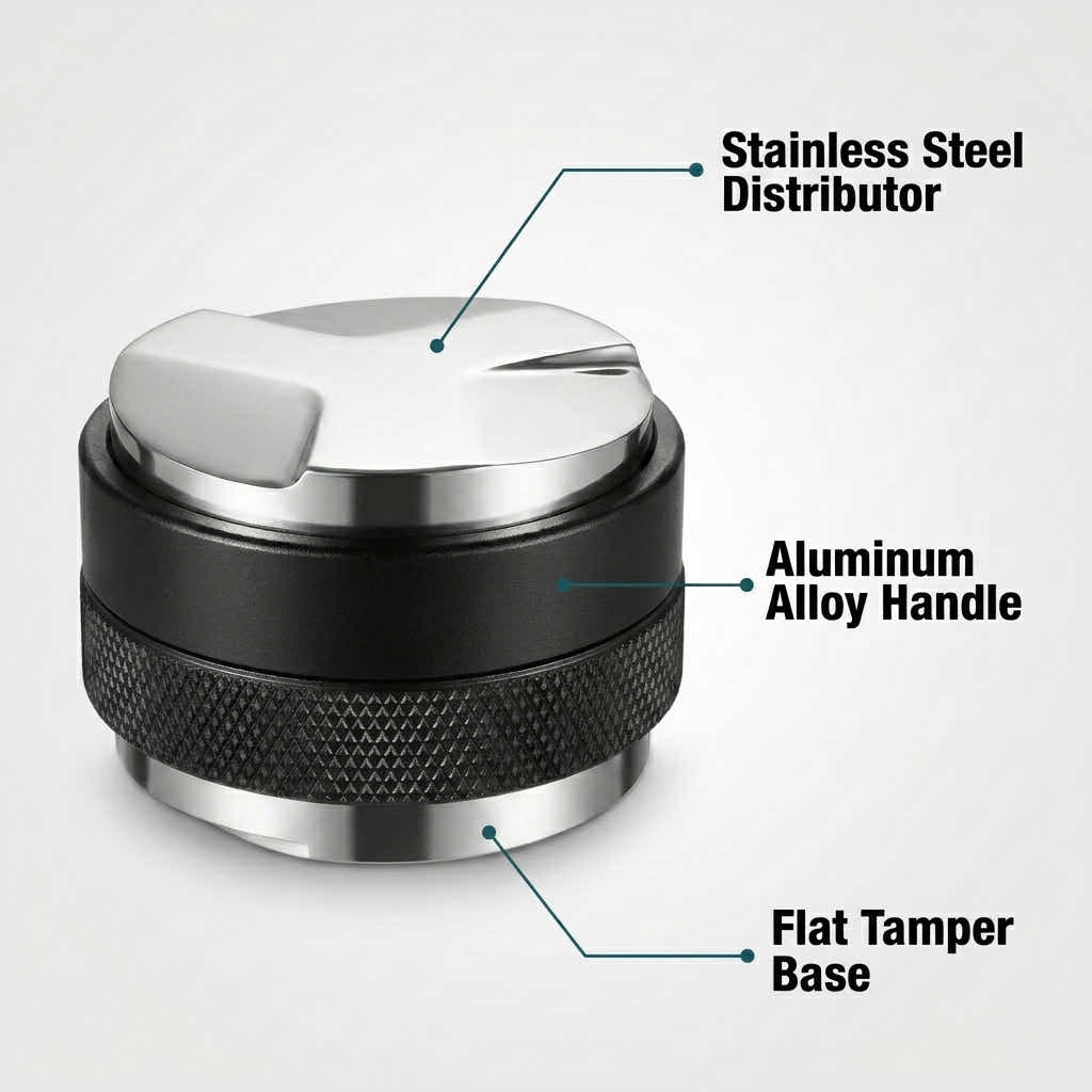 DS BS 58mm Dual-Head Coffee Distributor & Tamper