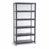 DS BS 5-Tier Tall Display Cabinet | Gray, 80cm length