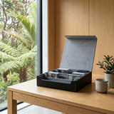 DS BS 4-Row Trading Card Storage Box | Black & Gray