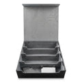 DS BS 4-Row Trading Card Storage Box | Black & Gray
