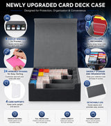 DS BS 4-Row Trading Card Storage Box | Black & Gray