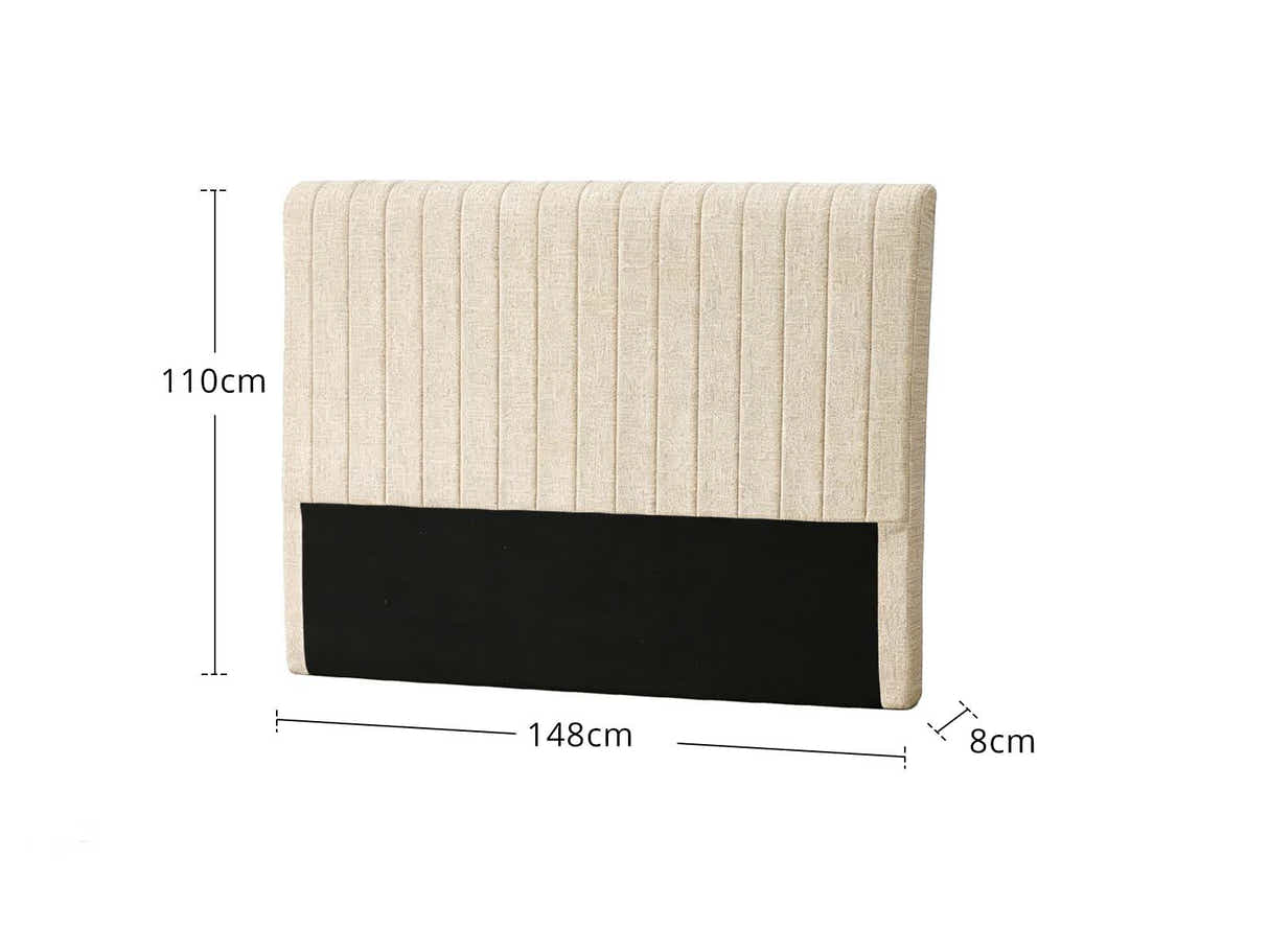 DS Coleford Headboard Chenile Beige Double