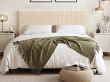 DS Coleford Headboard Chenile Beige Double