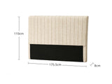 DS Coleford Headboard Chenile Beige King