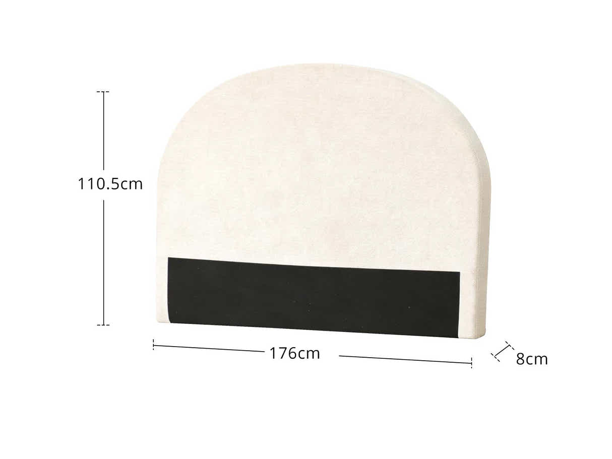 DS Xclusive Hanley Headboard Chenile Beige King