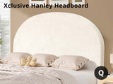 DS Xclusive Hanley Headboard Chenile Beige Queen