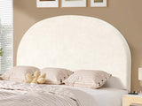 DS Xclusive Hanley Headboard Chenile Beige Queen