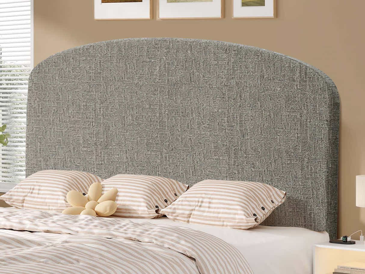 DS Xclusive Aylton Headboard Chenile Grey Double
