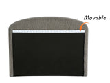 DS Xclusive Aylton Headboard Chenile Grey Double