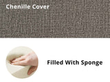 DS Xclusive Aylton Headboard Chenile Grey Queen