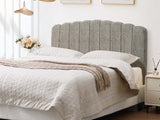 DS Purton Headboard Chenile Grey King