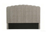 DS Purton Headboard Chenile Grey Queen