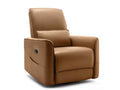 Rodger Air Leather Manual Recliner Chair - Brown