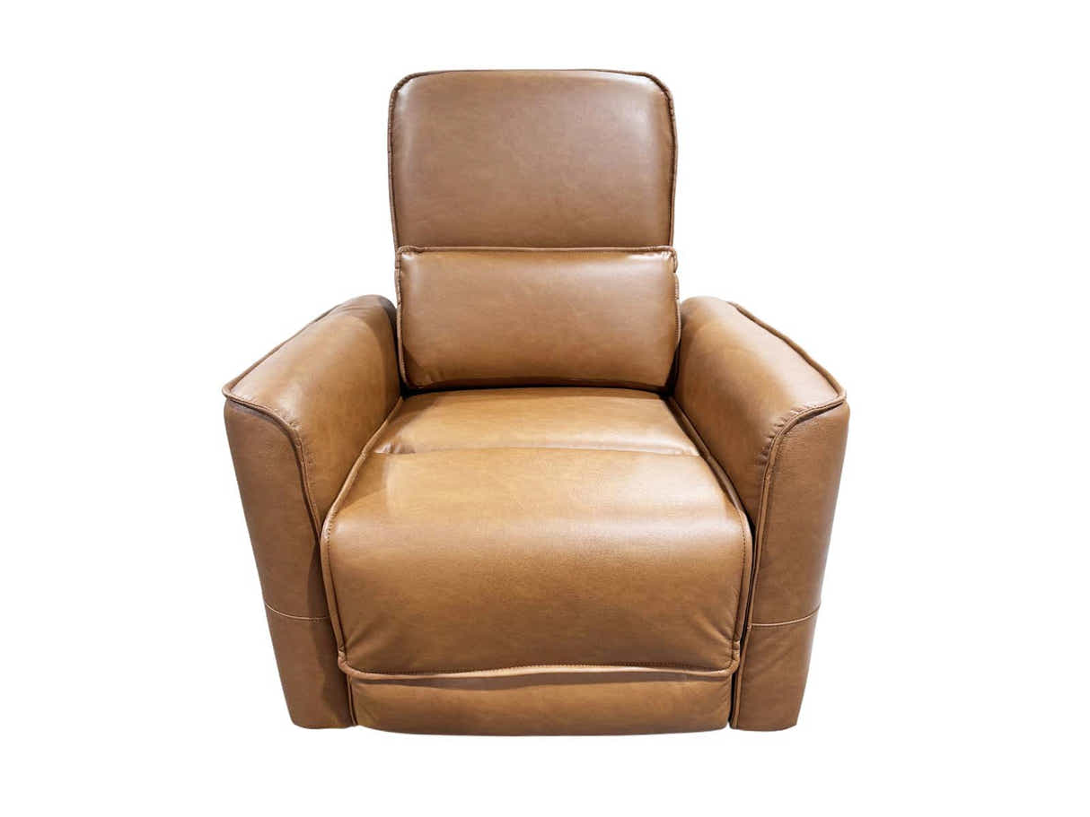 Rodger Air Leather Manual Recliner Chair - Brown