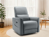 Rodger Air Leather Manual Recliner Chair - Grey