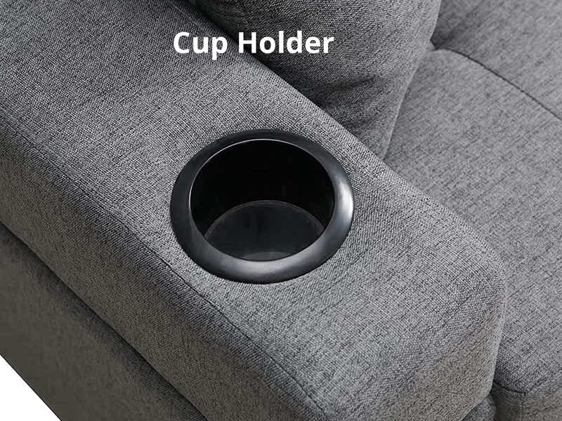 New Marcia Sectional Sofa with Chaise Linen Grey