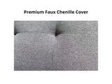 DS Suellen Sectional Sofa Set Chenille Light Grey