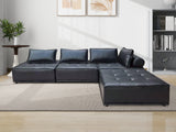 DS Suellen Sectional Sofa Set PU Black