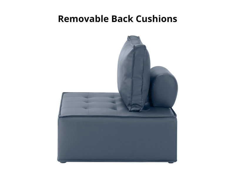 DS Suellen Sectional Sofa Set PU Grey